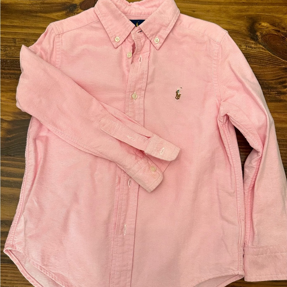 Ralph Lauren Light Pink Kids Button-Down Shirt